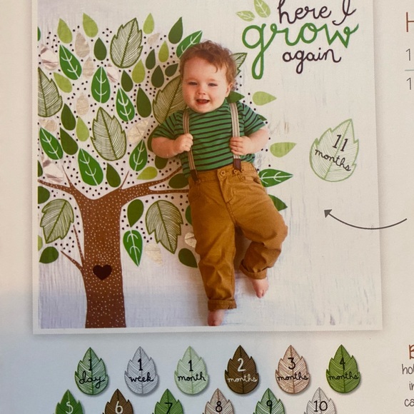 Lulujo baby’s first year here I grow again blanket and card set - Picture 2 of 7